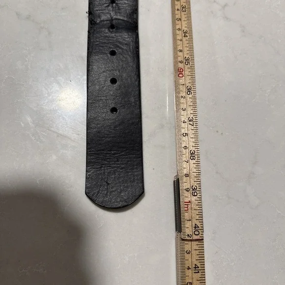 True Religion Men's Belt Horseshoe Rhinestone Silver Crystal Belt Size L/XL - Picture 5 of 7